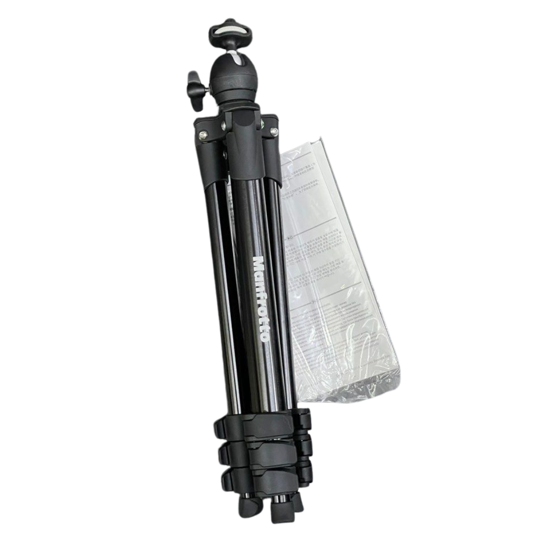 Manfrotto MKCOMPACTLT/BK Compact Light Aluminium Tripod with Ball Head, Black