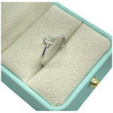 18K White Gold Natural Diamond Ring