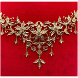 18K Yellow Gold Peranakan Intan Necklace