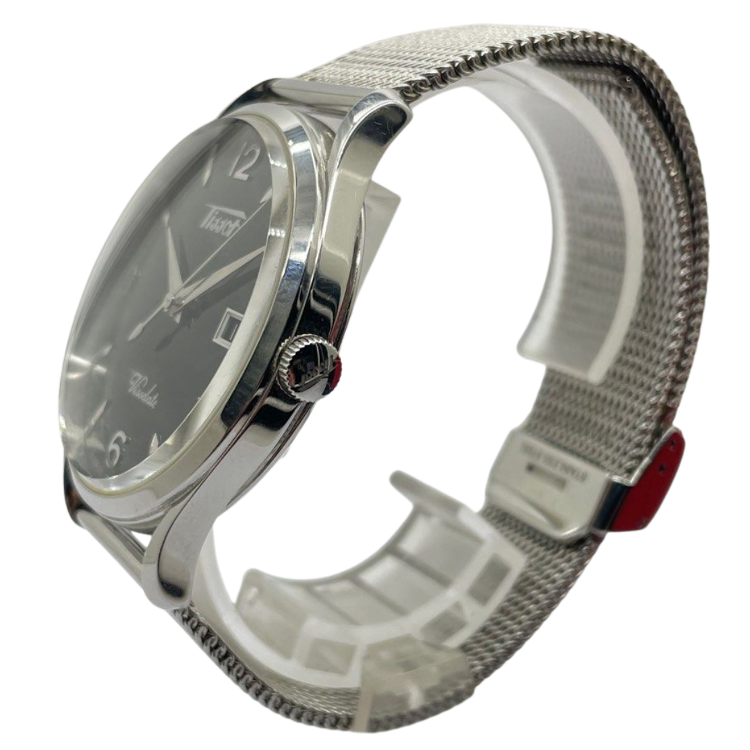 Tissot Heritage Visodate 40mm Quartz Black Dial Steel Watch