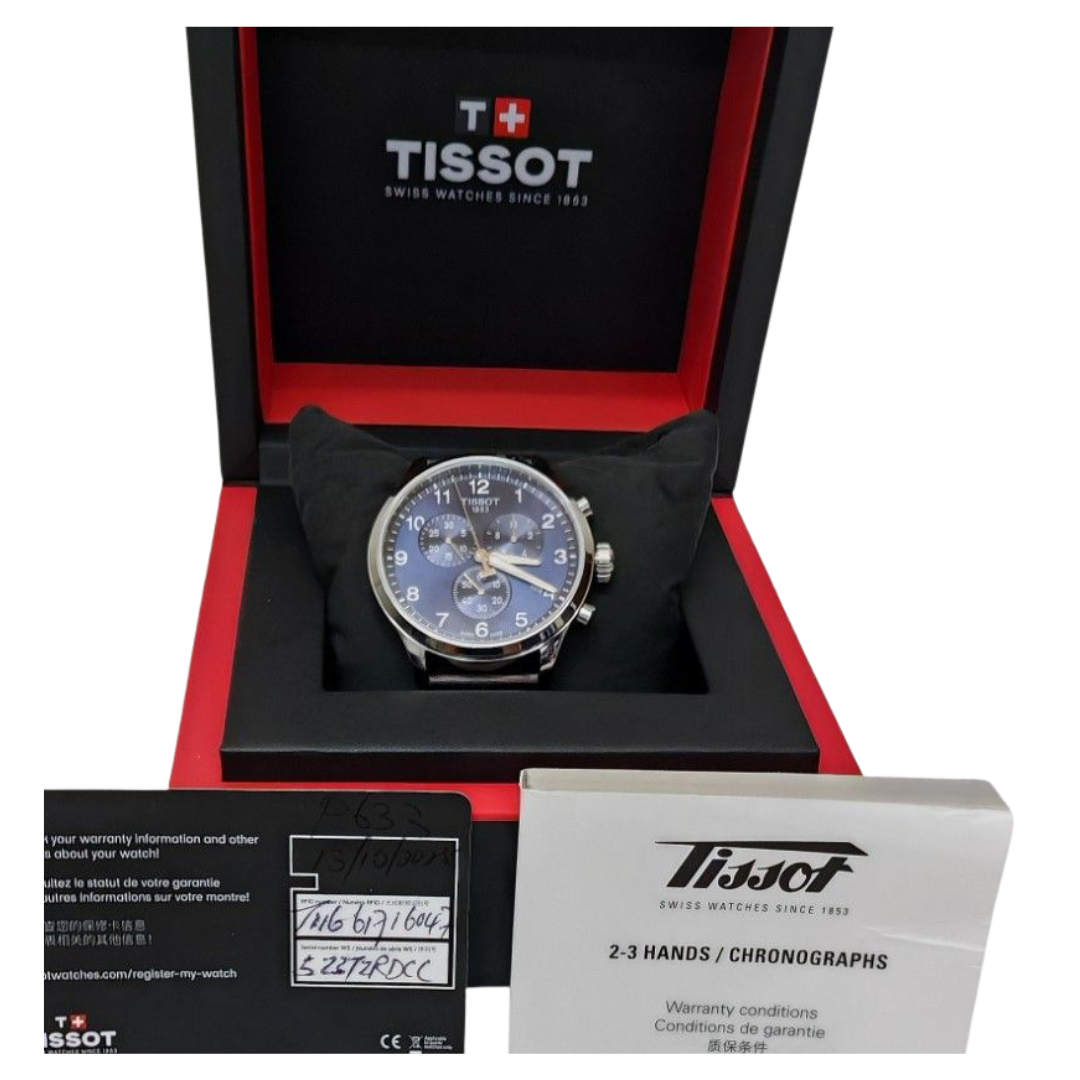 Tissot T11617A Chrono XL 45mm Quartz Blue Dial Watch