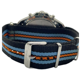 Seiko Criteria Chronograph Quartz 43mm Blue Dial Watch