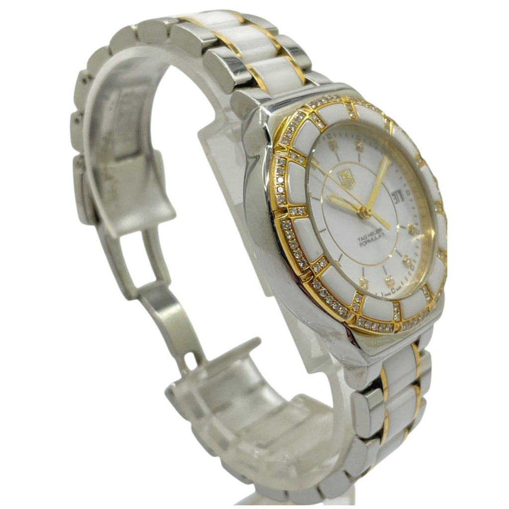 Tag Heuer Formula 1 WAH1221 37mm Quartz Diamond White Dial Watch