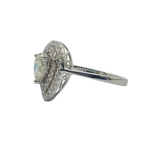 750 White Gold Natural Diamond Ring