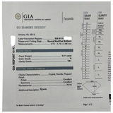 750 White Gold Natural Diamond Ring w/GIA Cert