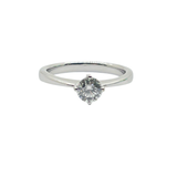 750 White Gold Natural Diamond Ring w/GIA Cert
