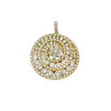 750 Yellow Gold Natural Diamond Pendant