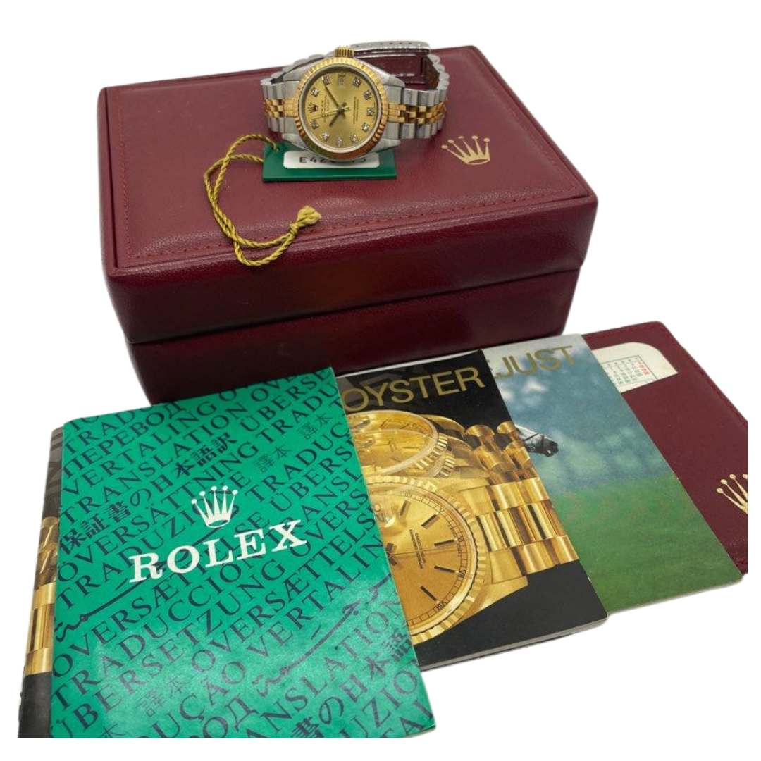 Rolex Datejust 26mm 69173 Diamond Half Gold Automatic Watch