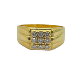 850 Yellow Gold Natural Diamond Ring