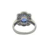 PT900 Natural Tanzanite & Diamond Ring