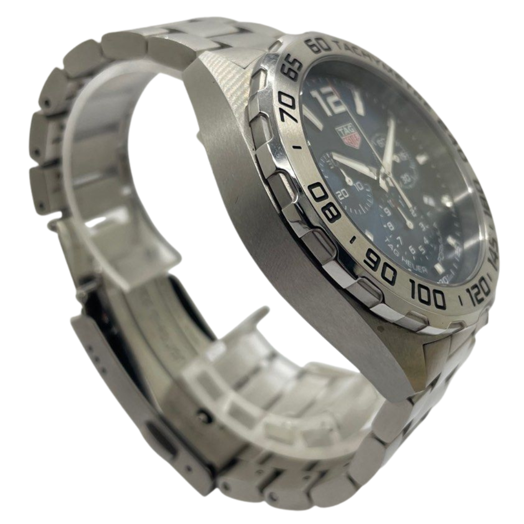 Tag Heuer Formula 1 43mm Chronograph Quartz Blue Dial Watch CAZ101K