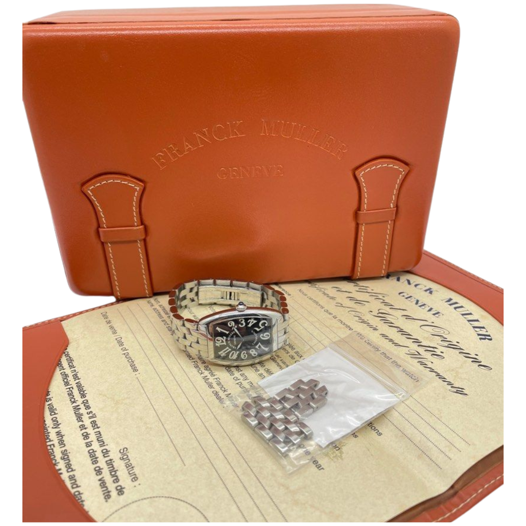 Franck Muller Curvex 1752QZ 25mm Quartz Black Dial Watch