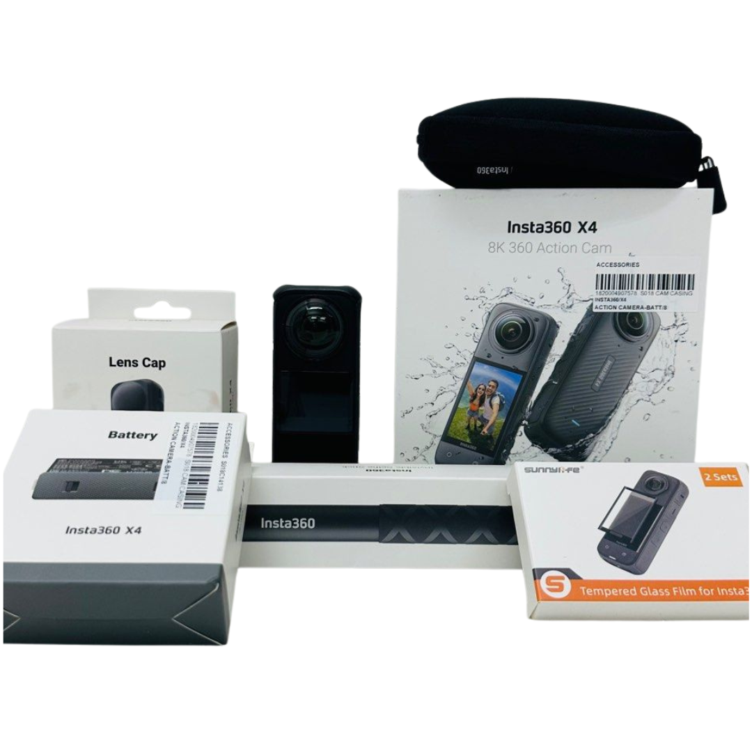 Insta360 X4-8K Waterproof 360 Action Camera, 4K Wide-Angle Video