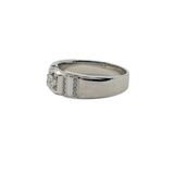 375 White Gold Natural Diamond Ring