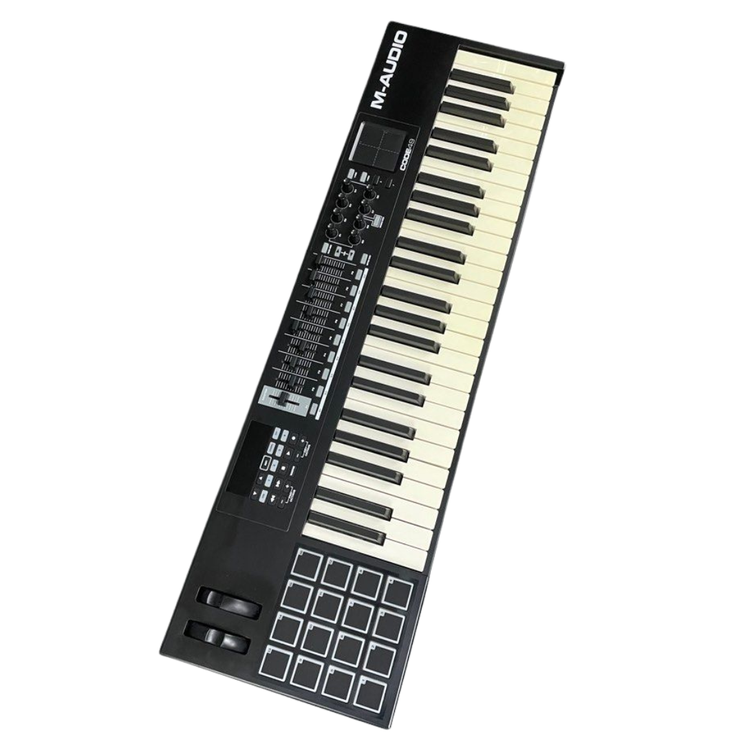 M-Audio Code 49 (Black) | USB MIDI Controller With 49-Key Velocity Sensitive Keybed, X/Y Pad, 16 Velocity Sensitive Trigger Pads & A Full-Consignment of Production/Performance Ready Controls