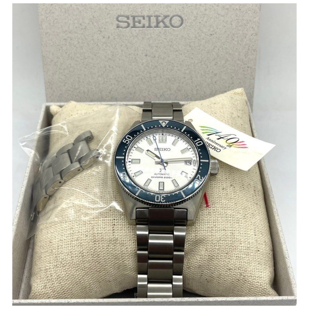 Seiko 140th Anniversary Limited Edition Prospex 40.5mm Automatic Silver Dial Watch SPB213J1