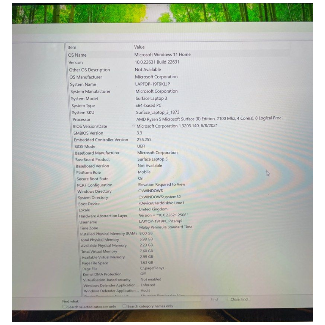 Microsoft Surface Laptop 3 AMD Rayzen 5|8GB|256GB SSD|15”