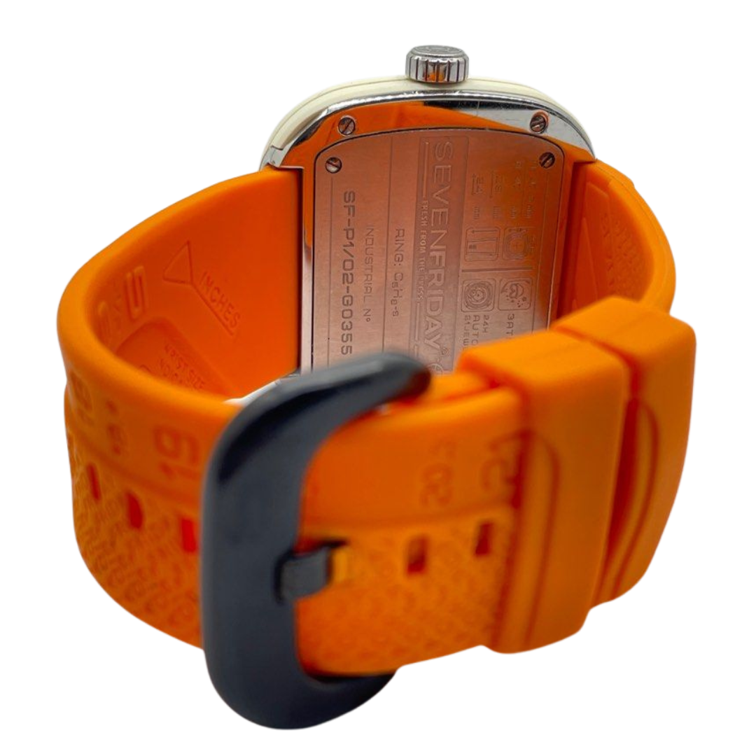 Seven Friday SF-P1/02 47mm Automatic White/Silver Dial Watch