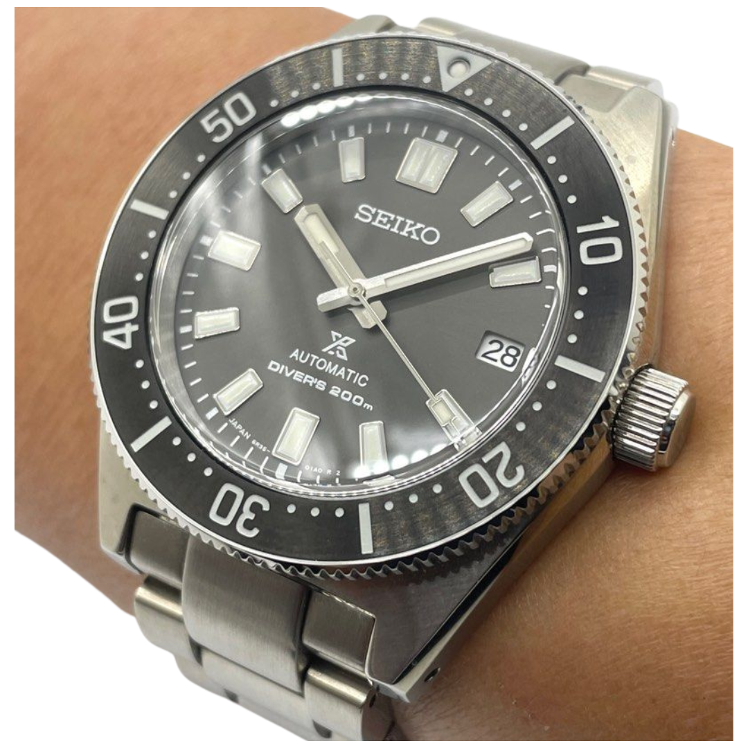 Seiko Prospex 40.5mm Automatic Black Dial Steel Watch SPB143J1