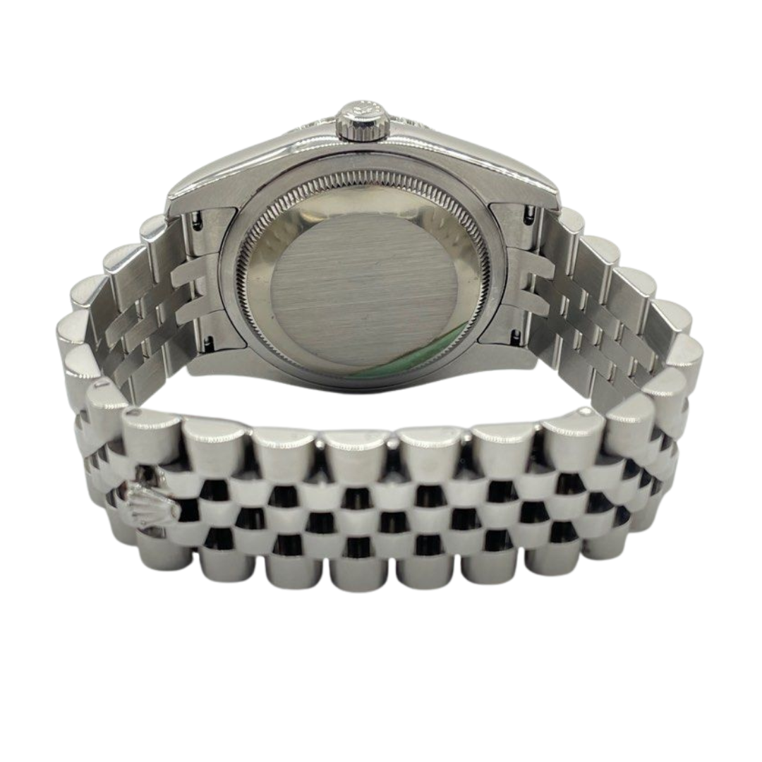 Rolex Datejust 116234 Diamond Index|Bezel 36mm Automatic Silver Comp Dial Watch