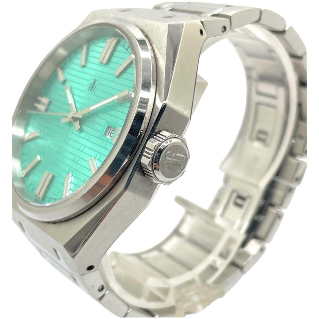 Aries Gold G8048 S-CY 41mm Automatic Green Dial Steel Watch