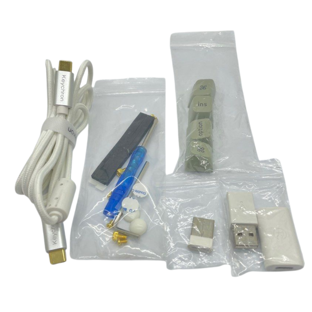 Keychron Q1 Max 75% 81Key, Shell White, Knob, Brown Switch, RGB Hot-Swap Gateron Jupiter Switch