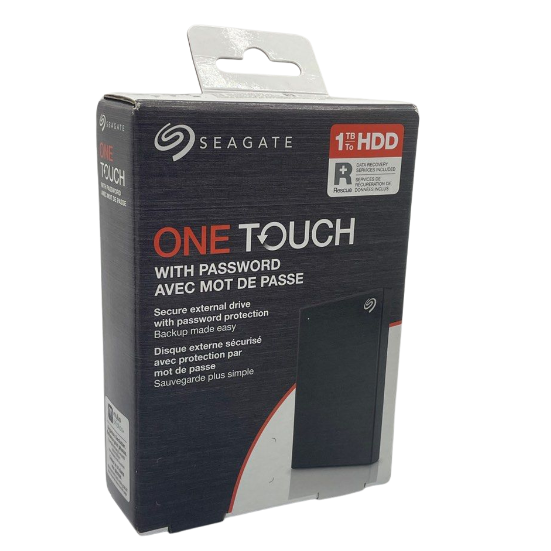 Seagate One Touch STKY1000400 1TB External Hard Disk Drive - Black
