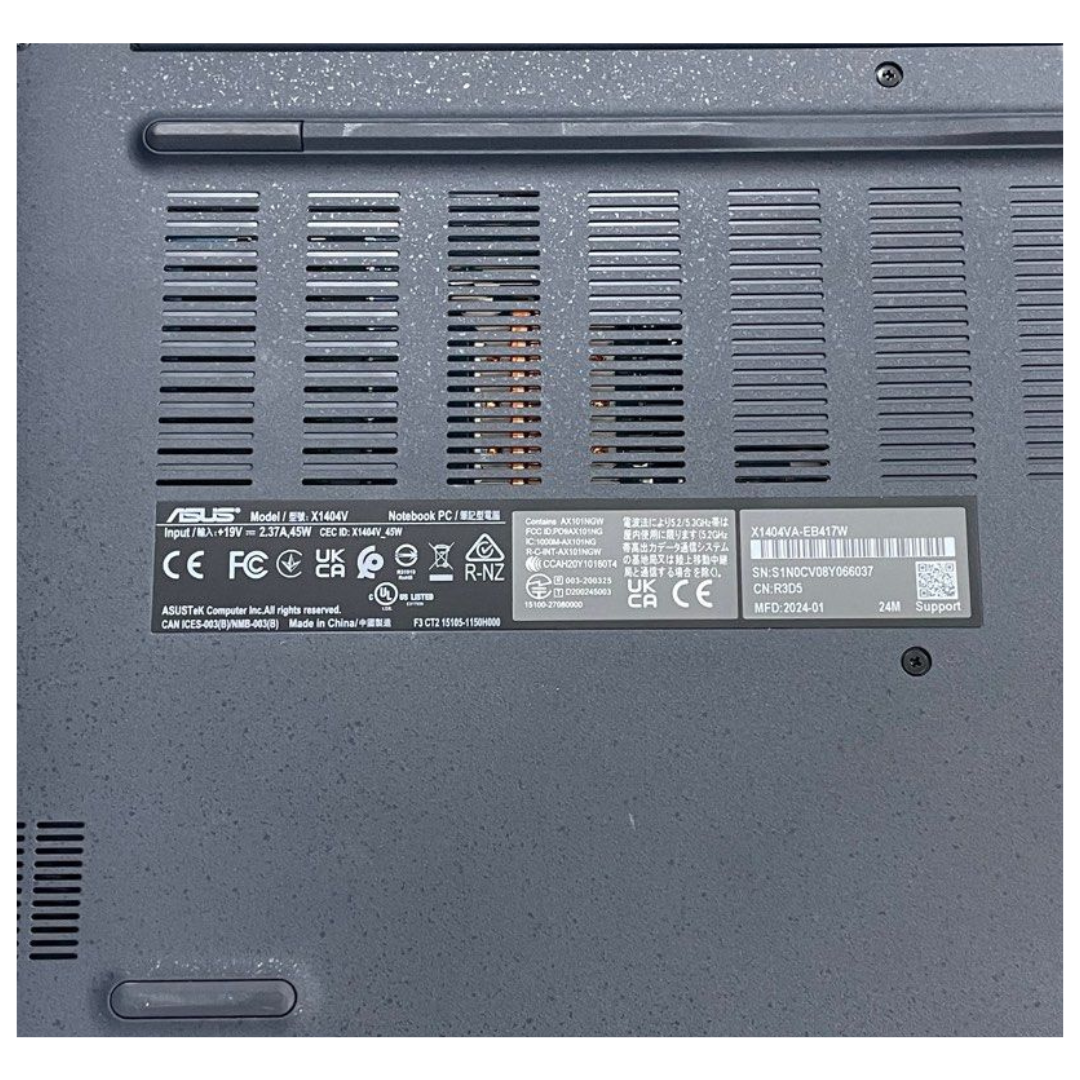 Asus Vivobook 14 X1404VA-EB417W - C5-120U 16GB 512GB 14 Quiet Blue