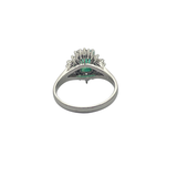 PT900 Natural Emerald (Colombia) & Diamond Ring