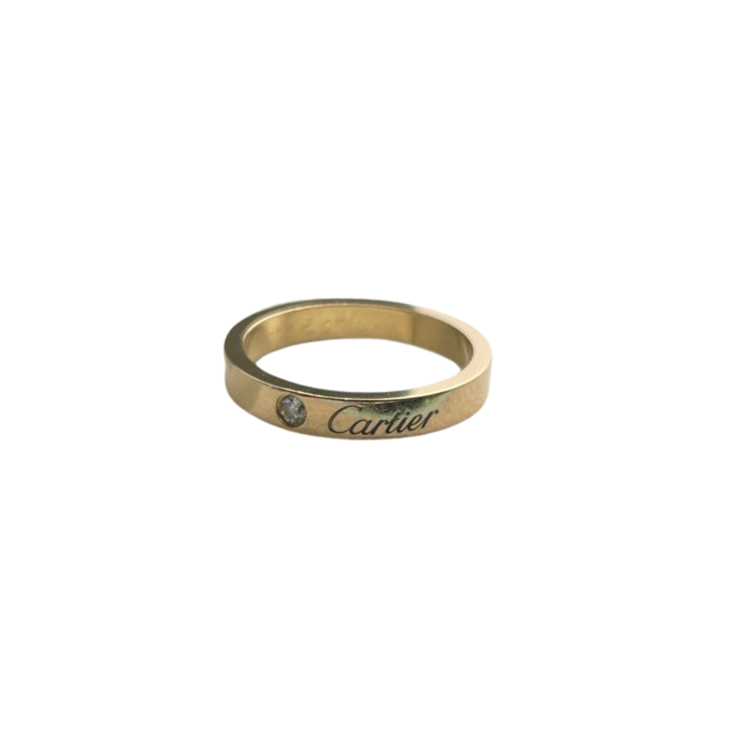 Cartier 750 Yellow Gold Diamond Ring