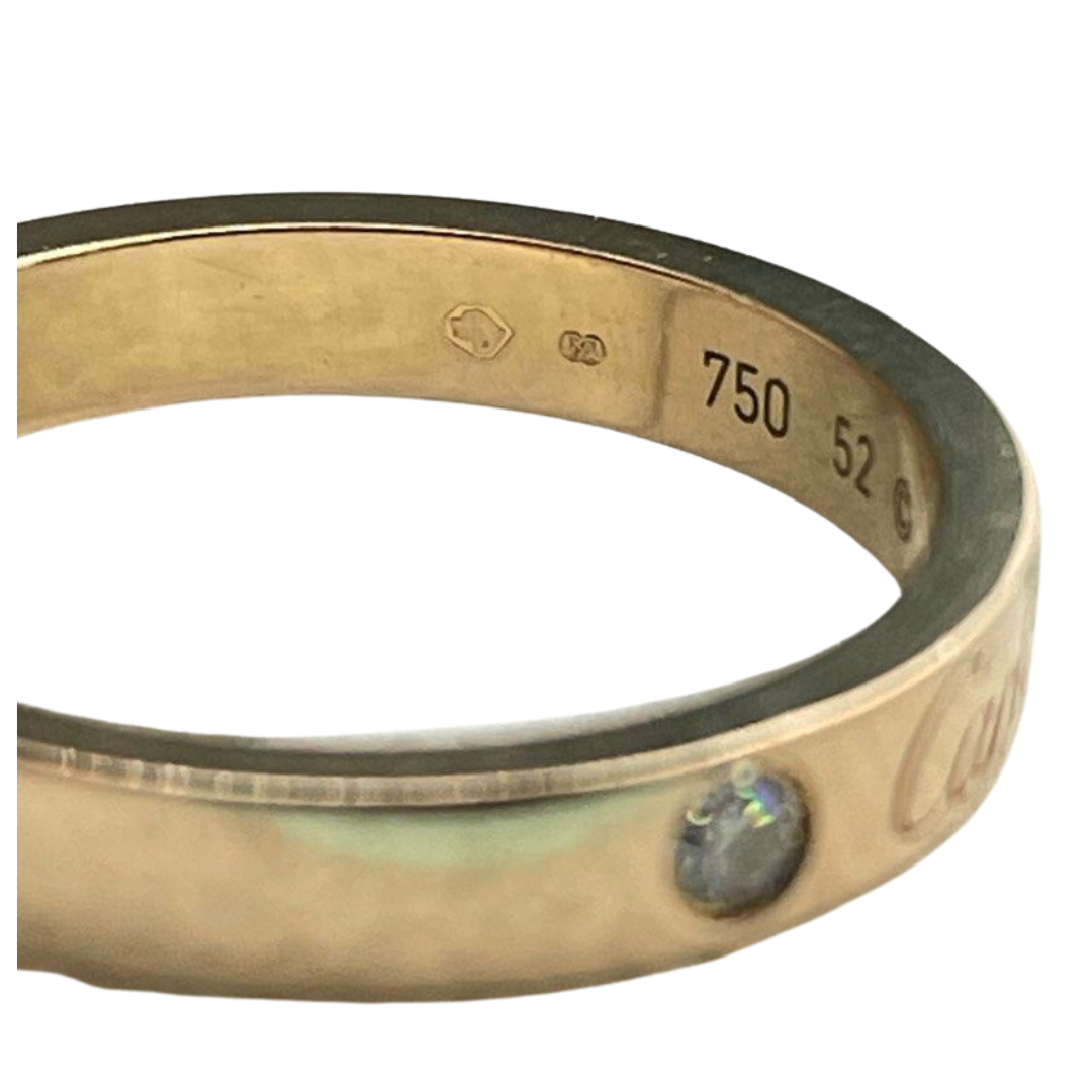 Cartier 750 Yellow Gold Diamond Ring