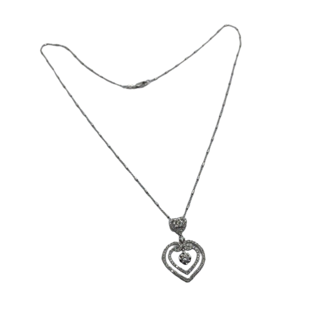 750 White Gold Diamond Necklace