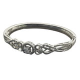 750 White Gold Diamond Bangle