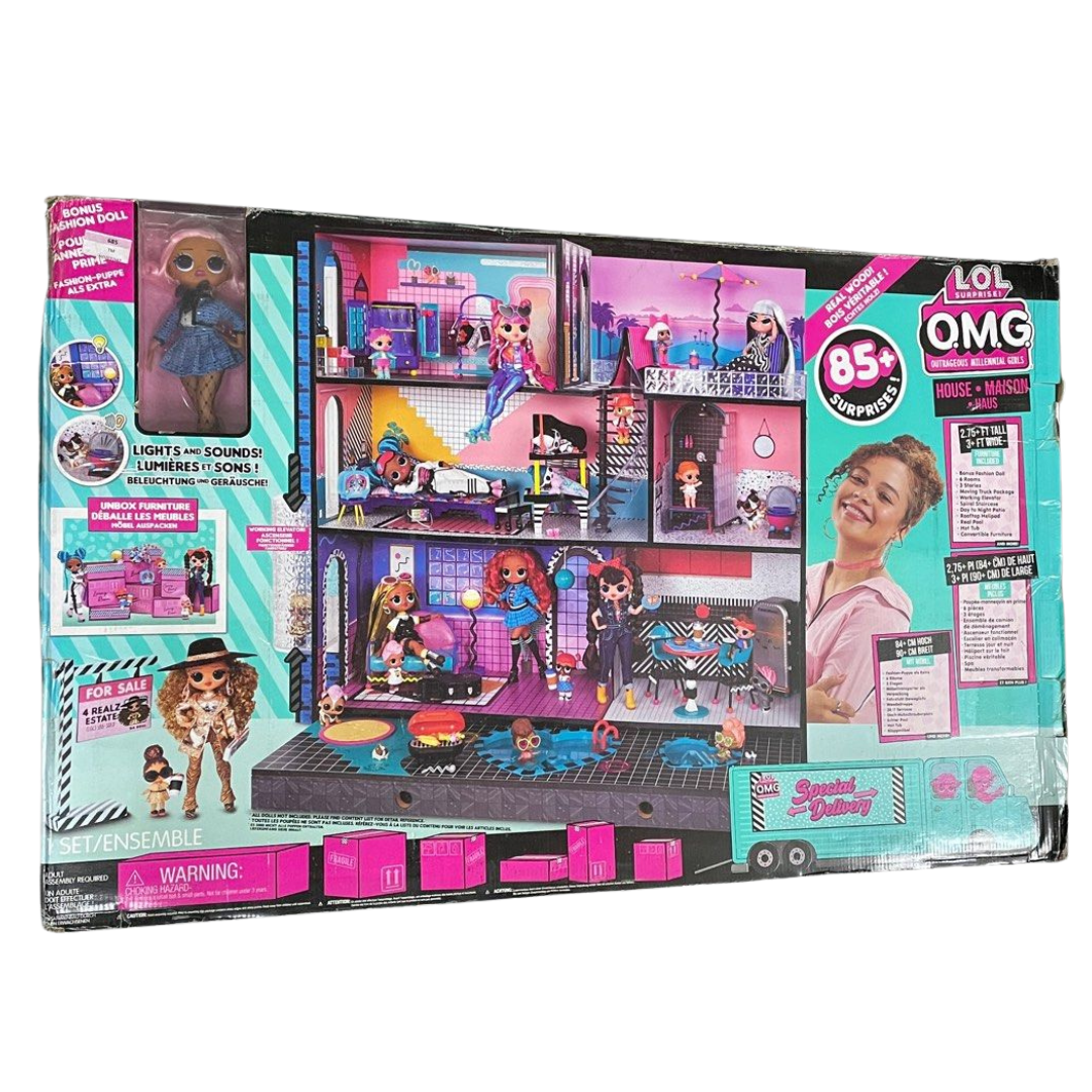 LOL Surprise Home Sweet with OMG Doll– Real Wood Doll House with 85+ Surprises | 3 Stories