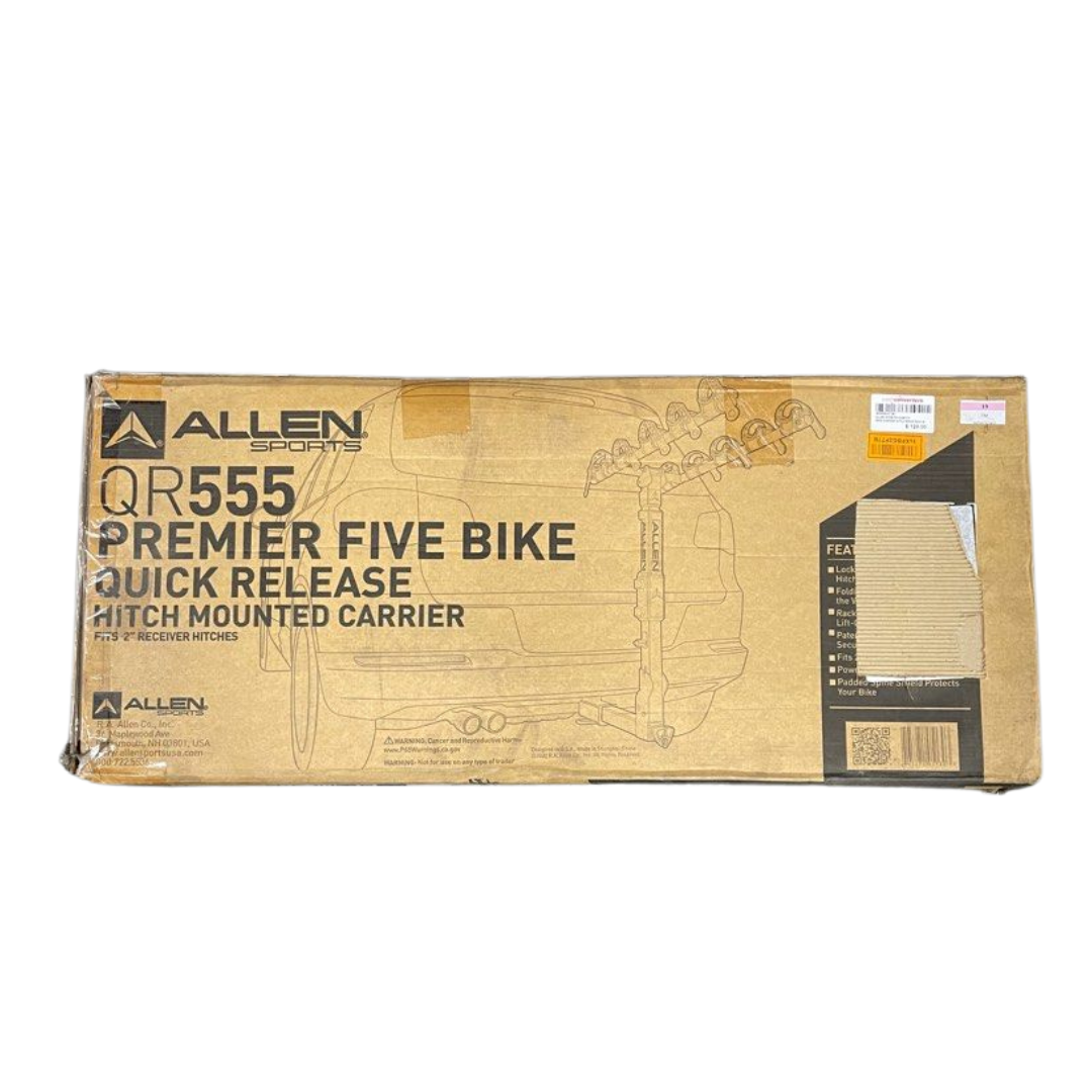 Allen Sports Premier Locking Quick Release 5-Bike Carrier For 2 In. Hitch, Model Qr555
