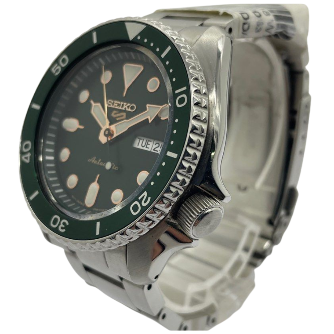 Seiko 5 Sports SRPD63 42.5mm Automatic Green Dial Watch