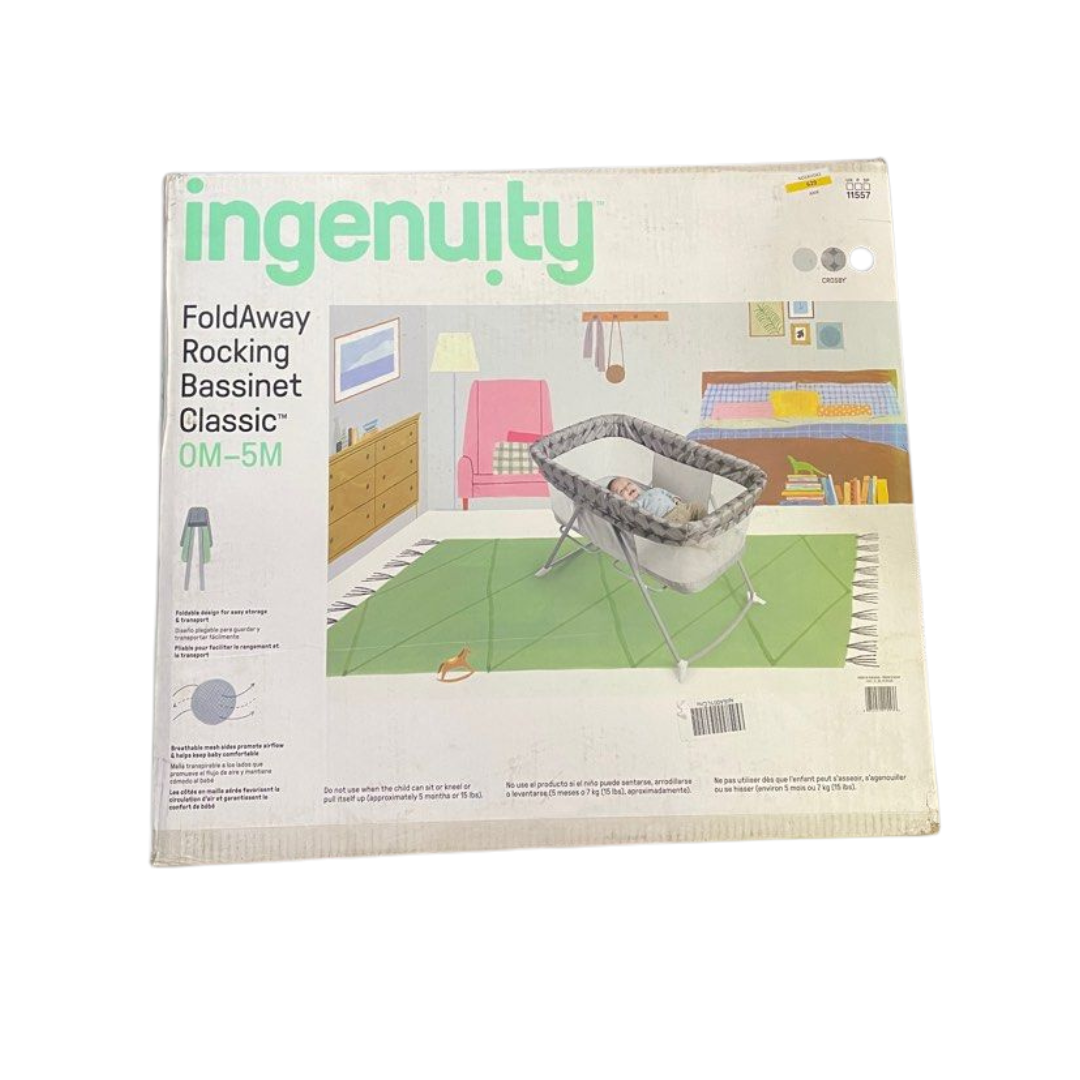 Ingenuity BS11659 Ingenuity Foldaway Rocking Bassinet Fletcher