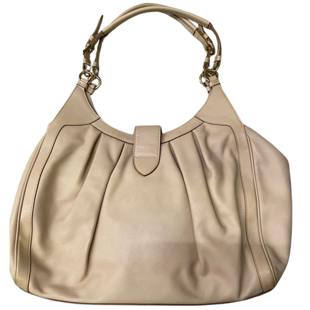 Ferragamo Gancini Leather Shoulder Bag, AU-21/D227