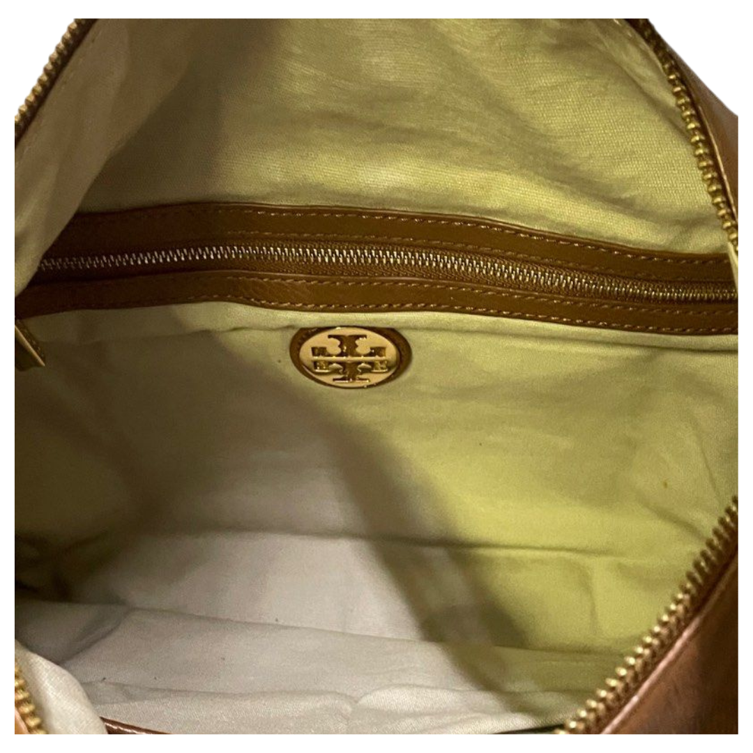 Tory Burch Perforated Leather Logo Shoulder Bag