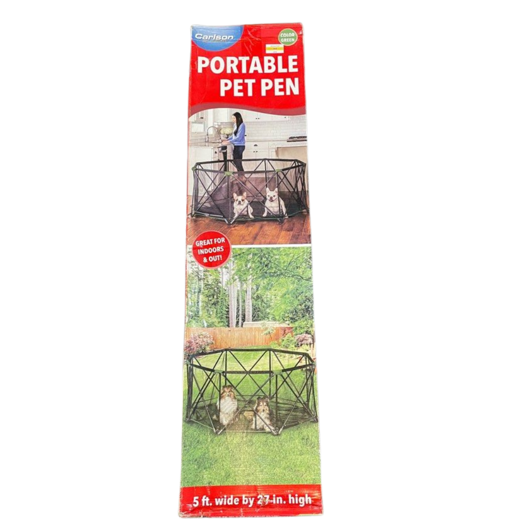 Carlson 8-Panel Foldable and Portable Steel Pet Exercise and Play Pen