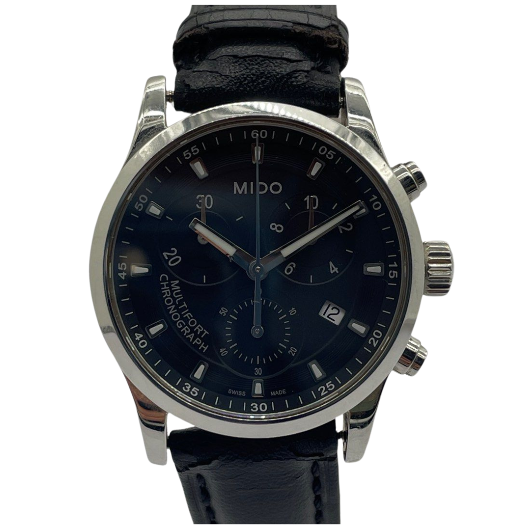 MIDO Multifort 35mm Chronograph Quartz Black Dial Watch