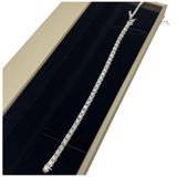 18K White Gold Natural Diamond Bracelet, D36= 7.06 Carat