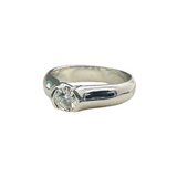 750 White Gold Diamond Ring, D1=0.50 carat