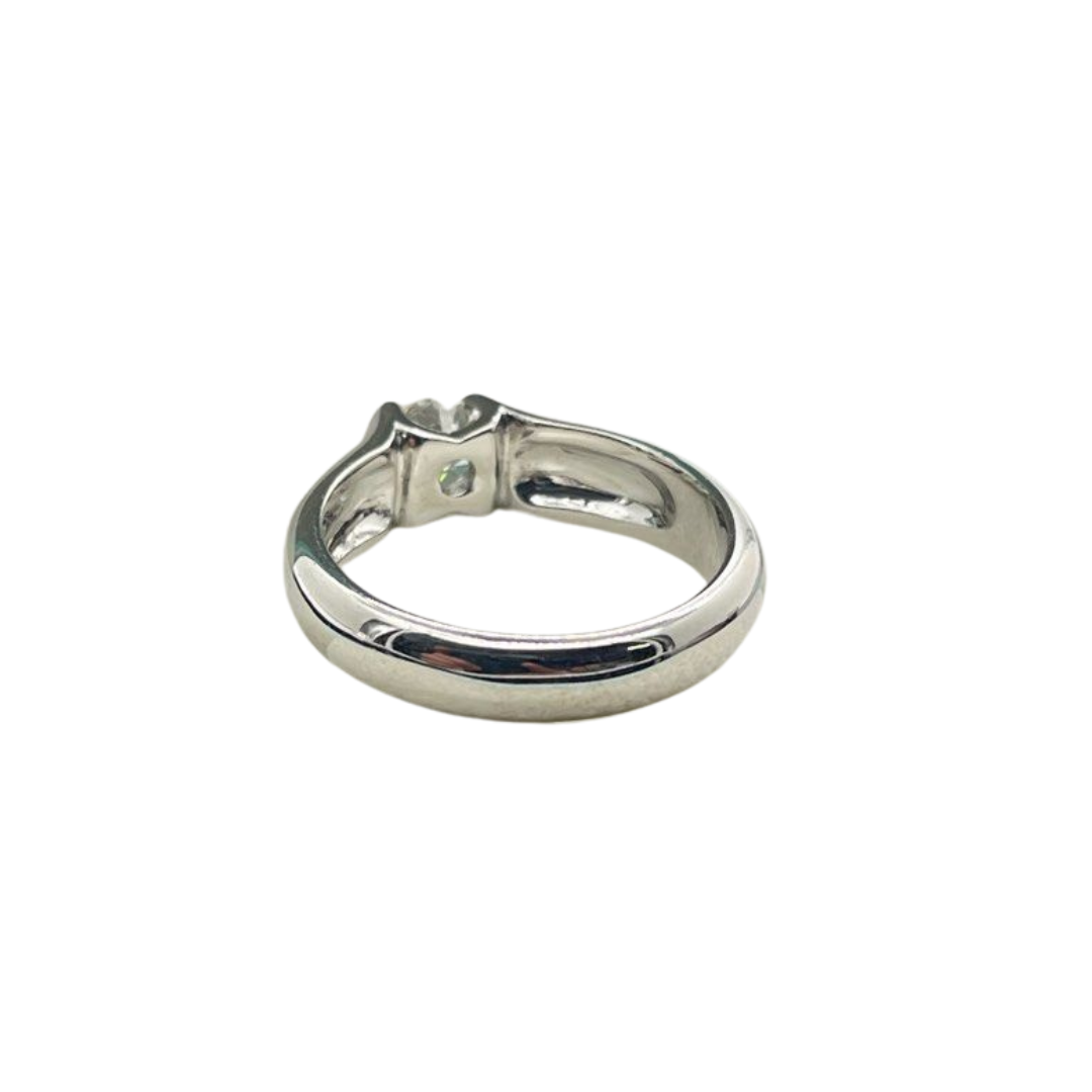 750 White Gold Diamond Ring, D1=0.50 carat