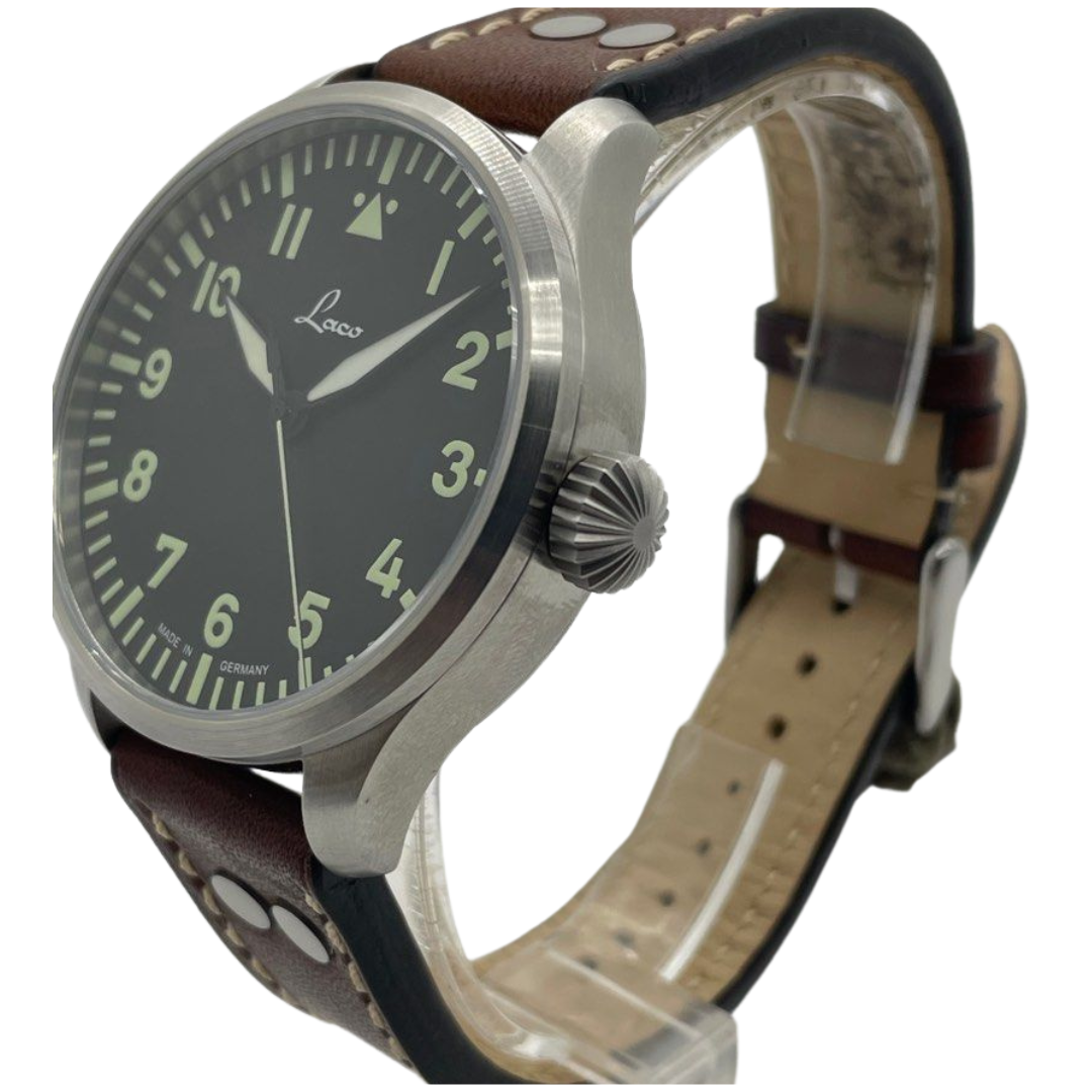 Laco Augsburg 42mm Automatic Black Dial Watch