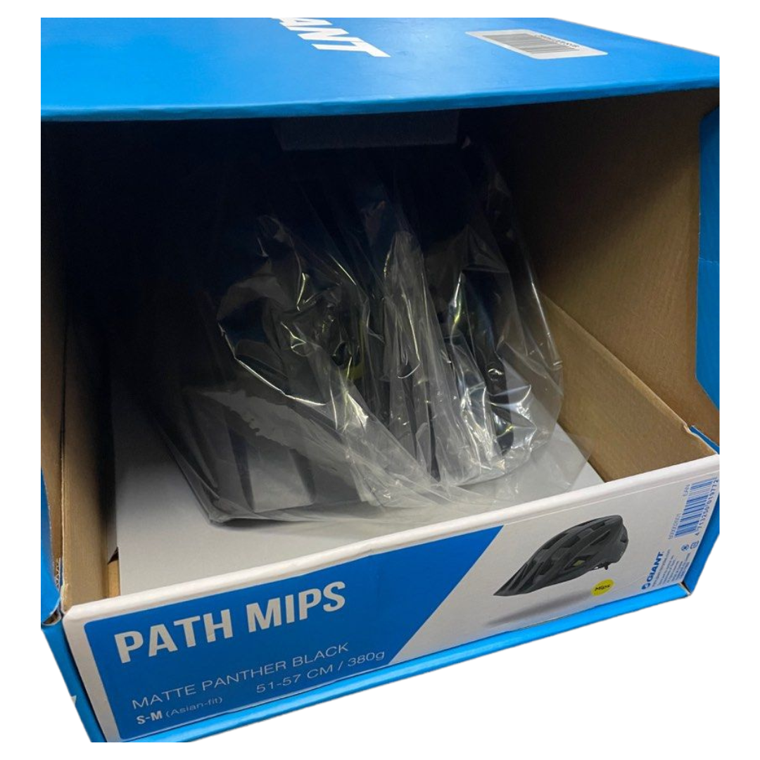 Giant Path MIPS Matte Panther Black Helmet, S-M