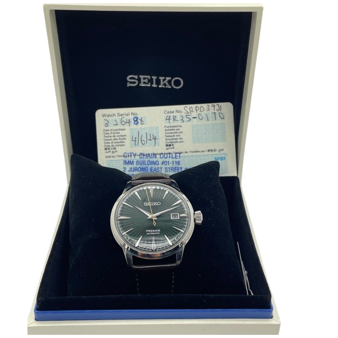 Seiko Presage SRPD37J1 40.5mm Automatic Green Dial Watch