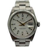 Rolex Oyster Perpetual Date 1500 34mm Automatic White Dial Watch