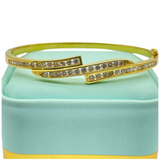 20K Yellow Gold Diamond Bangle