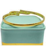 20K Yellow Gold Diamond Bangle